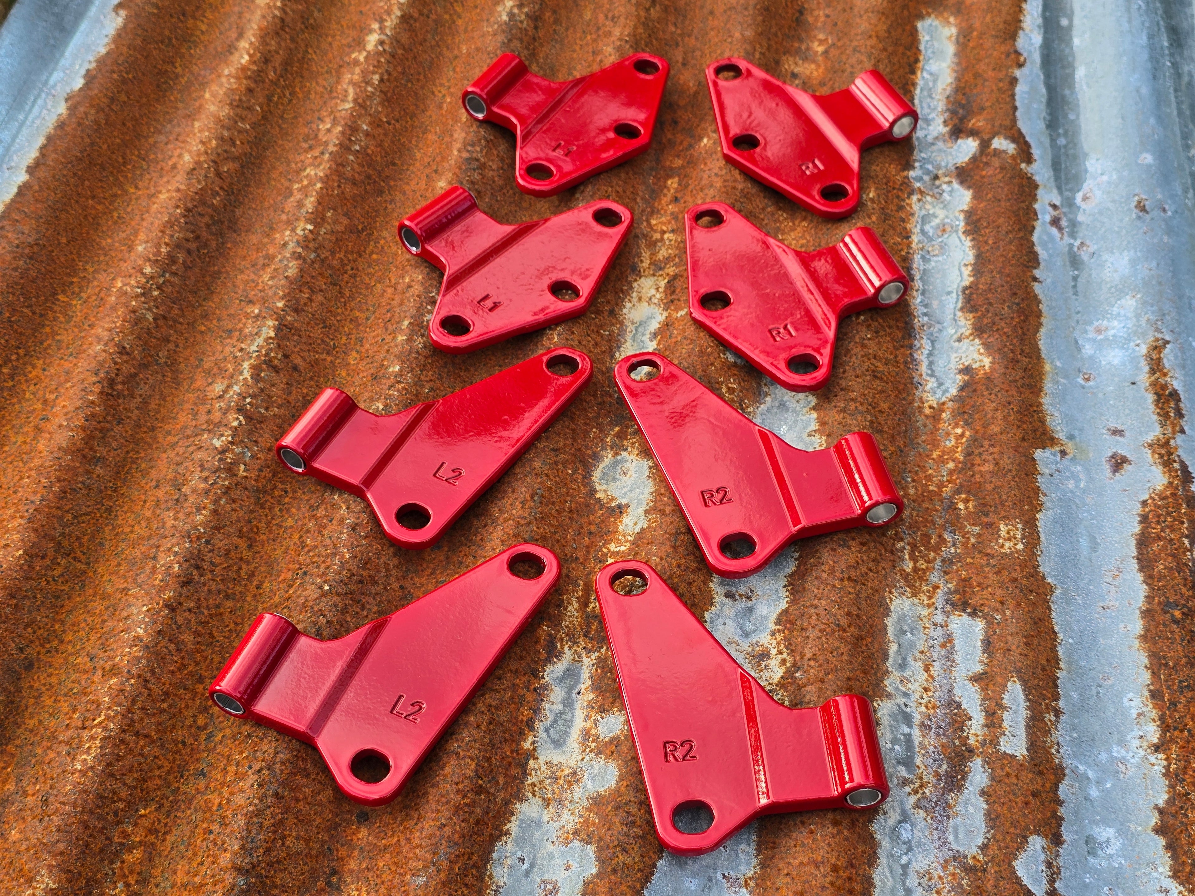 Jeep Wrangler JK Powder Coated Inner Door Hinge Mounts