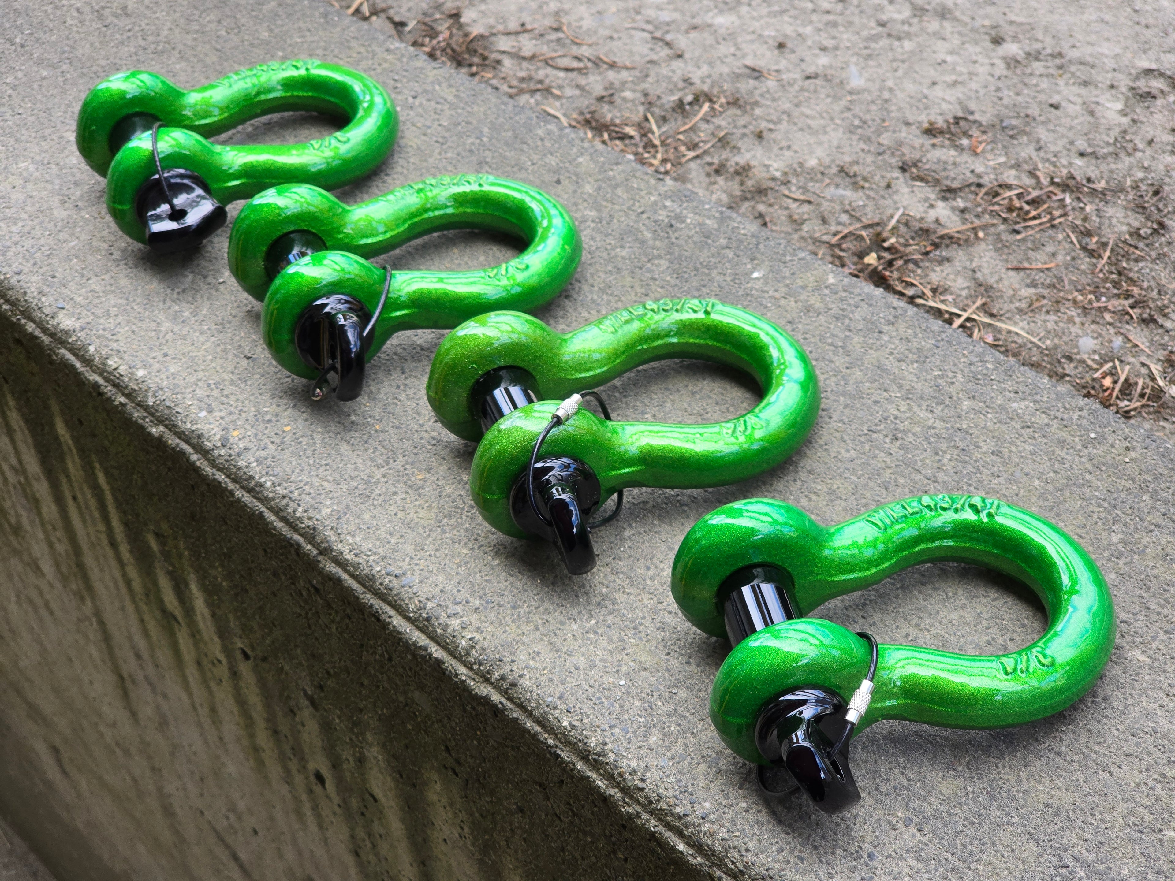 Shackles 3/4" (PAIR) Custom Powder Coated D Ring Shackles for Trucks and Jeeps