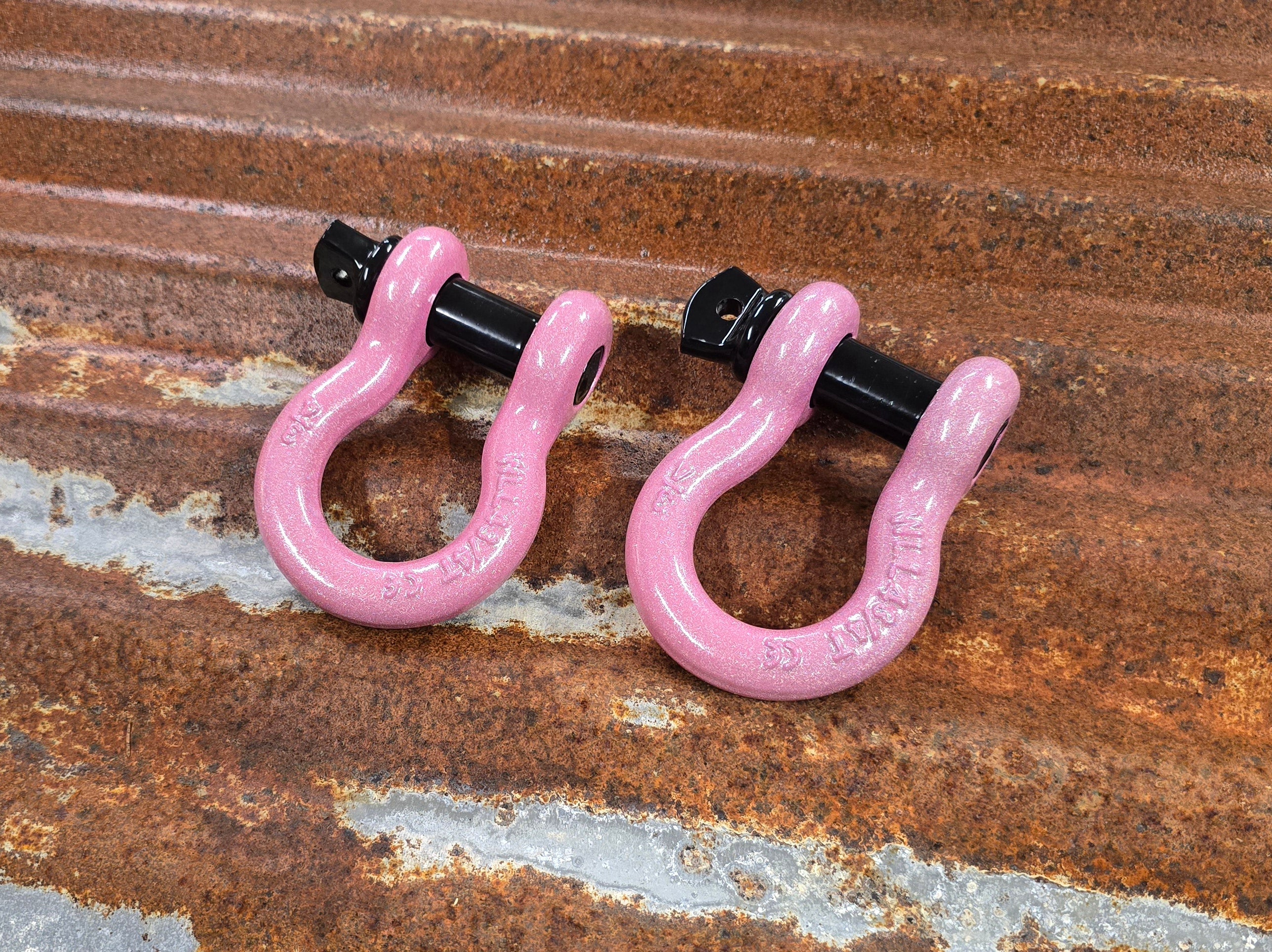 Shackles 3/4" (PAIR) Custom Powder Coated D Ring Shackles for Trucks and Jeeps