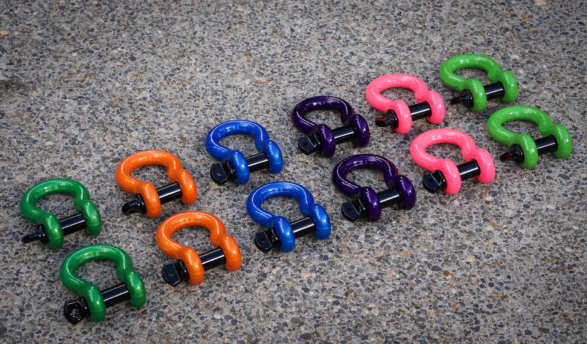 custom shackles for jeeps and trucks powder coated