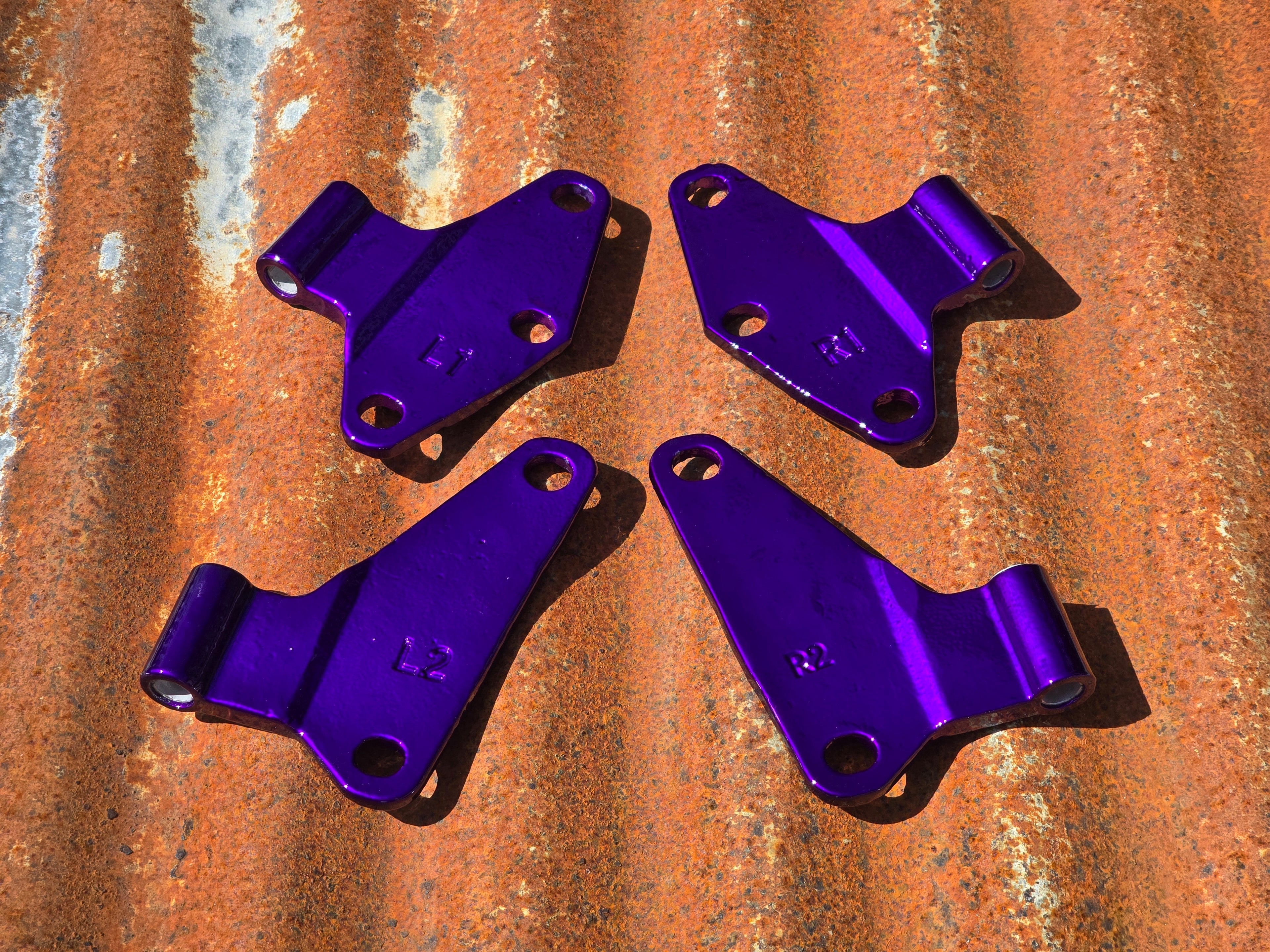 Jeep Wrangler JK Powder Coated Inner Door Hinge Mounts