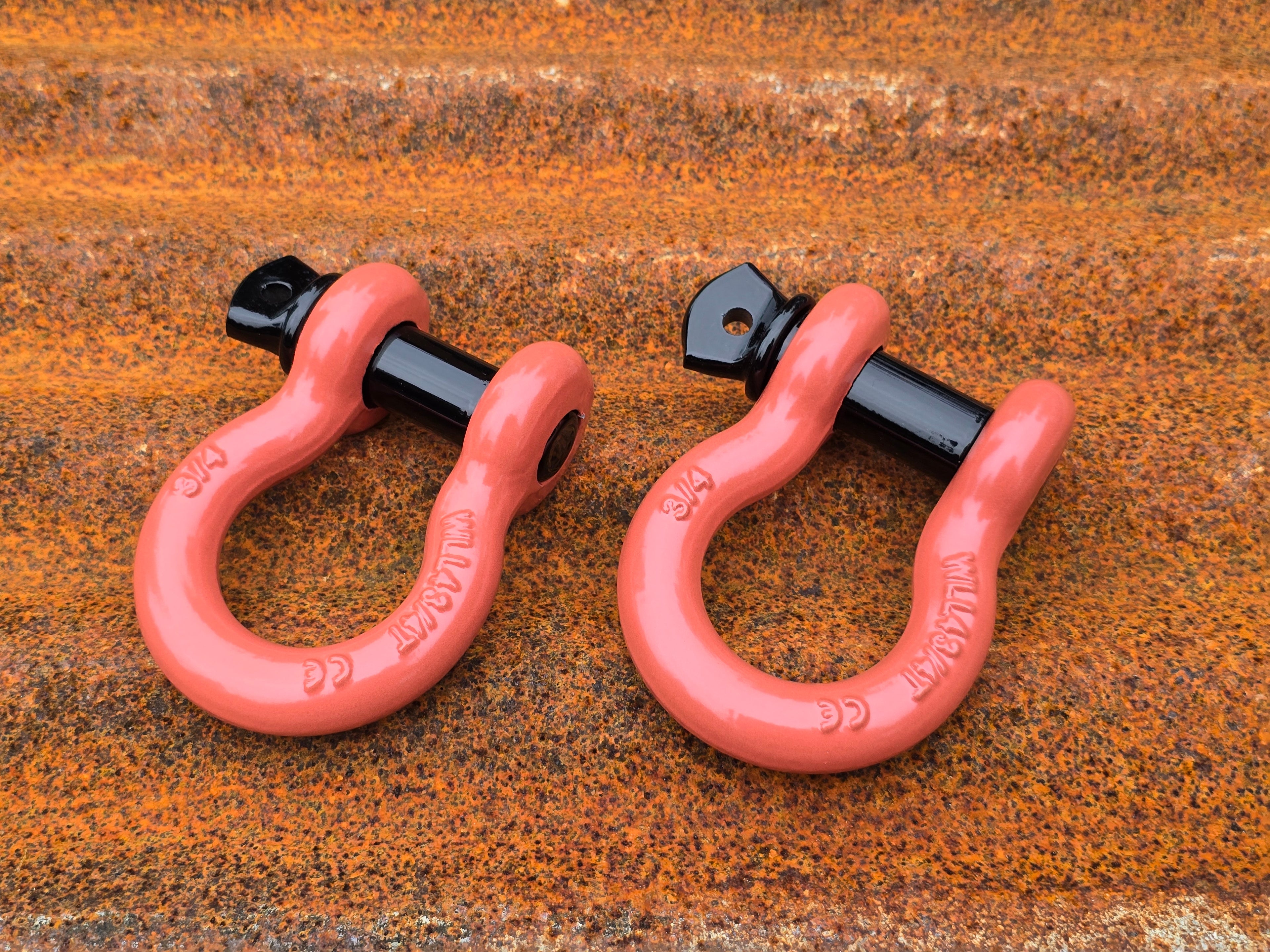 Shackles 3/4" (PAIR) Custom Powder Coated D Ring Shackles for Trucks and Jeeps