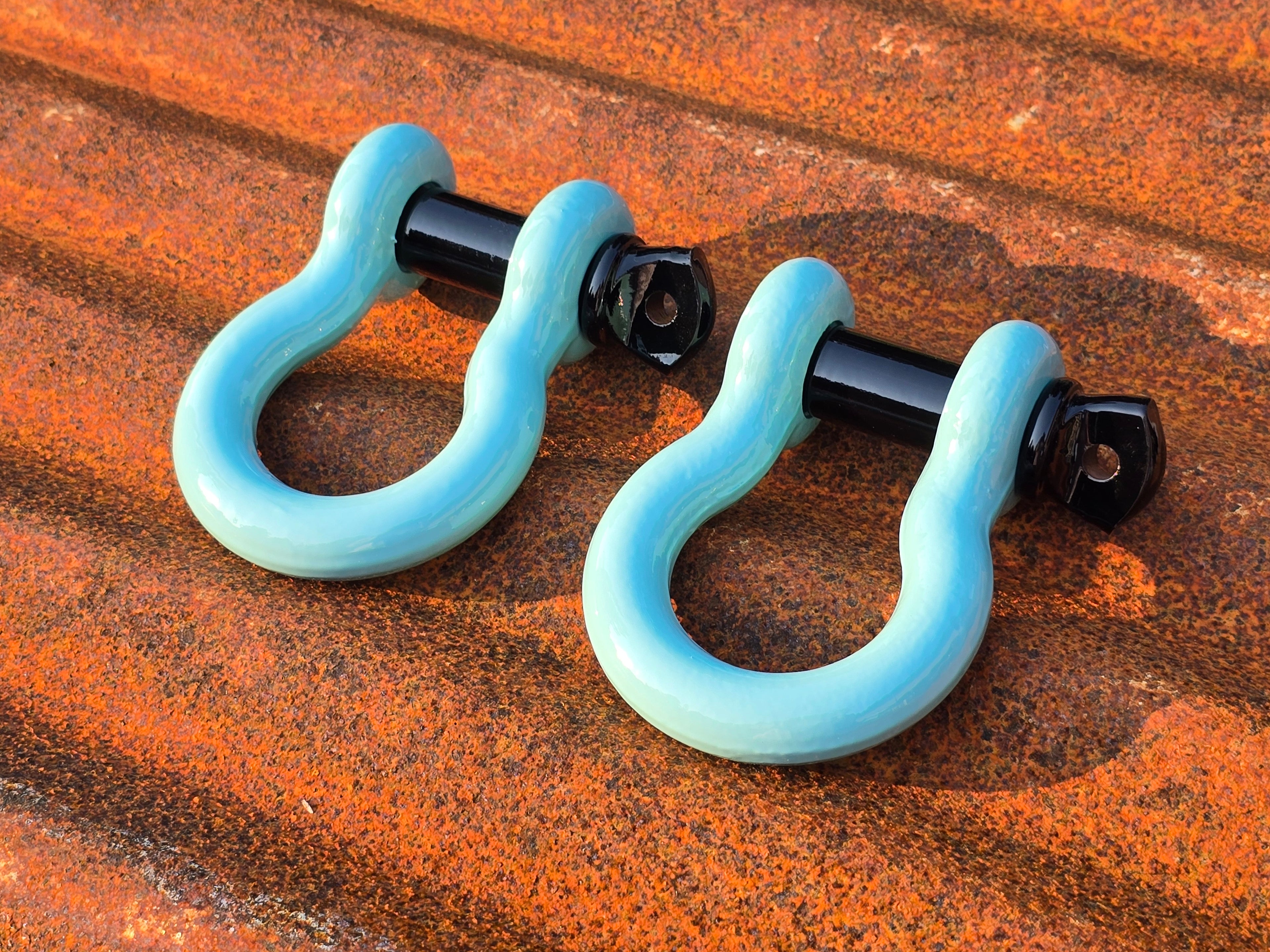 Shackles 3/4" (PAIR) Custom Powder Coated D Ring Shackles for Trucks and Jeeps