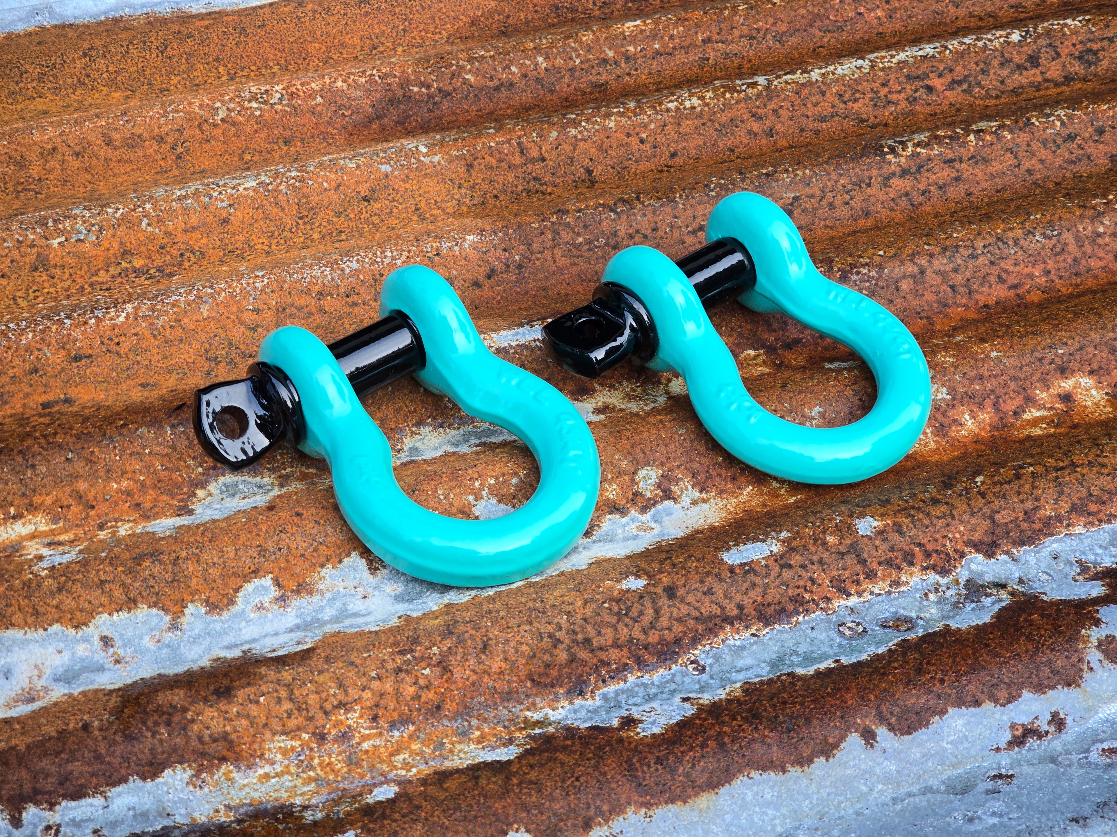 Shackles 3/4" (PAIR) Custom Powder Coated D Ring Shackles for Trucks and Jeeps